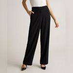 Quince NWT  Stretch Crepe Classic Trouser Pants in Black Size 14 Photo 6