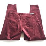 AG Adriano Goldschmied AG Stevie Ankle‎ Slim Straight Leg Maroon Jeans 27R Photo 8