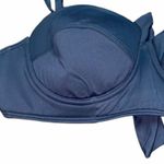 Echo Solid Black Tie Back Bikini Swim Top Women's Size Large Photo 4