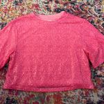 H&M Pink Sequin Top Photo 0