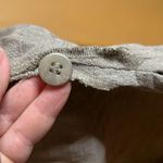 Eileen Fisher Gray Cotton Linen Blend One Button Cardigan Blazer Jacket Sz Small Photo 8