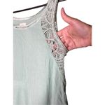 O'Neill O’Neill Sage Green Crochet‎ Tunic Top Size L Photo 3