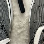 Vans Off The Wall Striped Polka Dot Shoes Womens 11 Black White Low Top Lace Up Photo 9