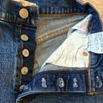 Levi's  Ribcage High Waist Button Fly Distressed Medium Blue Denim Shorts Size 25 Photo 3