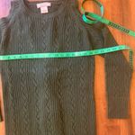 Flying Tomato small olive green cold shoulder tie back sweater tunic dress. Photo 2
