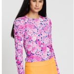 Stine Goya Carlin Top Rose Printed Size Large Pink Photo 0