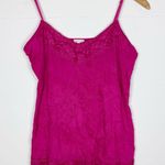 Maurice's Lace Babydoll Cami Tank Top Women's Size XL Pink Crinkle Fabric Y2K Photo 0