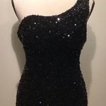 Women Elegant Evening Dresses Elegant Black Sequin One Photo 0