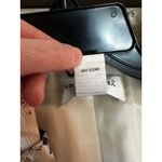 Victor Costa Metallic Jacquard Ruffle Blazer Jacket Size 8 Evening Wear White Photo 2