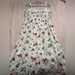 Forever 21 Floral Maxi Dress - White with strawberries, cherries and blueberries Photo 3