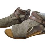 blowfish Malibu Gladiator Sandal Gray Size 6 side zipper casual open toe shoes Photo 0