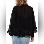 Zimmermann NWT  Illuminate Cape Shirt in Black 1 AU / 6 US Photo 2