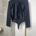 Alexander Wang Blazer Hybrid Bodysuit in Black Photo 12