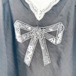 Edikted Womens Coquette Lace Bow Satin Effect Mini Slip Dress Size XL Black Photo 3