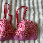 Aerie  Pink and Red Floral Bra with Adjustable Straps Photo 2