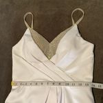Women’s White Wedding Dress Leg Slit Silver Beading Corset Back Size 6 NWOT Photo 10
