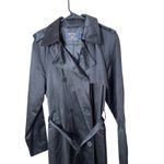 American Living Women's Black Double Breasted Trench Coat Belted Size M Photo 1