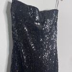NEW SPRWMN Dress Sequin Strapless‎ Tube Midi Dress Black Size M Black Size M Photo 4