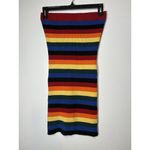 Urban Outfitters  Medium Strapless Rainbow Stripped Tube Mini Dress Photo 4