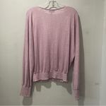 Evereve  Women's Smocked Top Shirt Lilac Layla Size Medium V Neck Long Sleeve Photo 6