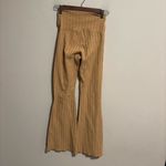 Aerie  Original Wide Leg Flare High Waisted Ribbed Legging Mustard- Size Small Photo 6