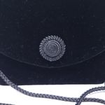 Solid Black Velvet Evening Crossbody Snap Photo 1