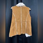 Gianni Bini NWTs Neutral Suede Fur Vest Photo 13