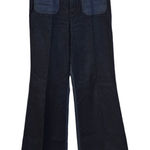 Kate Spade  High‎ Waisted Flare Wide Leg Colorblock Jeans sz 28 Photo 0