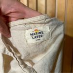 Marine layer  Andie Side Button Cropped Linen Blend Tank Top Large Photo 3