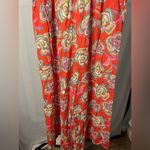Z Supply dante tango floral pants in orange multi LARGE Photo 1