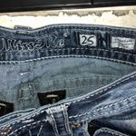Miss Me jeans standard boot cut size 25 white wash color distressed western jean Photo 6