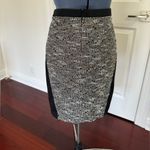 Rafaella Studio Black and Tweed Pencil Skirt with Gold Thread Photo 1