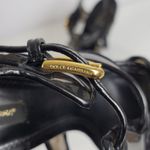 Dolce & Gabbana  Black PVC And Leather Strappy Woven Detail Heel Sandals Sz 38.5 Photo 12