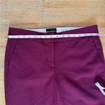 J.Crew  Womens Campbell Wool Blend Dress Ankle Pants Size 6 Burgundy Mid Rise Photo 5
