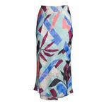 Tanya Taylor Kiarah Silk Midi Skirt Size US 6 Bright Colorful Photo 9