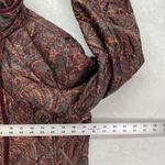 Talbots Jackets Womens S Petite Quilted Paisley Corduroy trim art to wear boho Photo 5