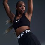 Nike Dri-FIT Classic Black Sport Bra Size XL Photo 1