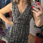 Anthropologie  Floral V-Neck Marcella Tiered Midi Dress Black Size XSP Photo 3