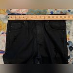 AG Adriano Goldschmied ADRIANO GOLDSCHMIED 28R The Farrah Skinny Ankle High Rise Coated Jeans Black Photo 14