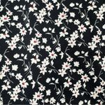 Briggs New York Briggs Vintage Black Floral Mini Skirt Size 8 Photo 1