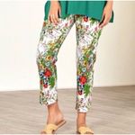 Soft Surroundings Women's Floral Ankle Pants Petites Size S Multicolor Photo 5