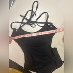 Aeropostale  Strappy One 1 Piece Black Swimsuit Size XS Tie Open Back New Photo 3