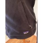 Patagonia S Black Women's Micro Synchilla Logo Jacket Gorpcore Photo 1