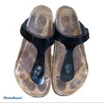 Birkenstock Gizeh Black Patent Thong Sandals size 38 Photo 1