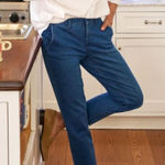 Frank & Eileen  Wicklow Italian Blue Denim Crop Chinos 2 Photo 0