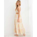 Aerie Striped Cut Out Halter Maxi Dress Photo 2