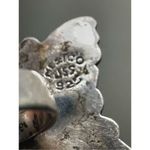 Vintage Taxco Sterling Silver Butterfly Ring w/ Tiger’s Eye – Signed JSS Photo 9