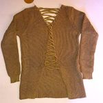 Emory park  NWT & NWOT Fall Sweater sexy back lace up front V neck Photo 2