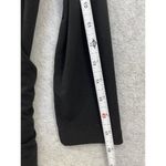 Ann Taylor Women's Dress Dropped Waist Solid Black Long Sleeve Size 4 Boat Neck Photo 5