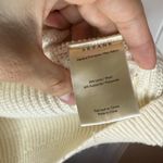 Sézane Sezane Zack Wool Blend Cable Knit Mockneck Sweater Ecru size S Photo 5